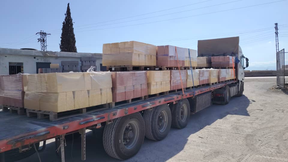 Fortis Rock delivery truck loading